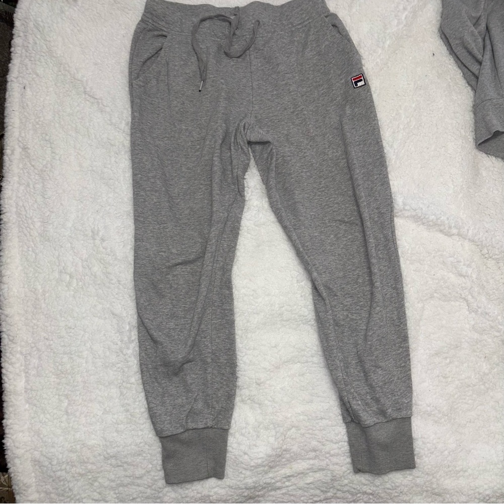 Fila Gray Sweatshirt with Logo and Matching Joggers - Picture 4 of 7